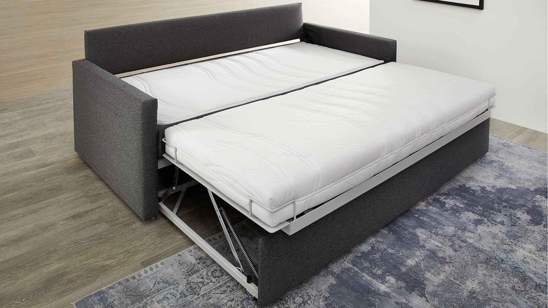 Schlafsofa Z22574 - Stoffbezug grau