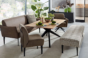 Polsterbank und Esszimmersessel Z22691