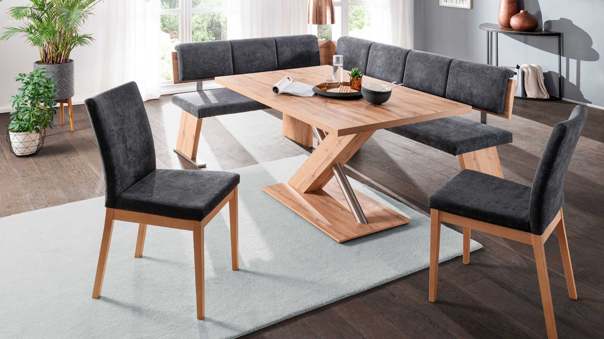 Eckbankgruppe Z22720 - Dekor, Stoffbezug