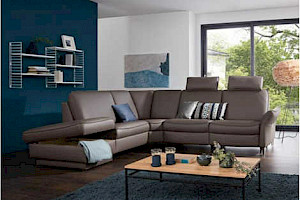 Polstergarnitur Z22791 - Leder, Relaxfunktion